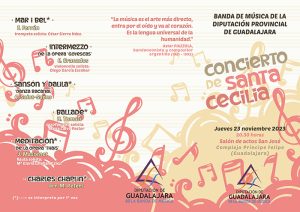 La Banda Provincial de Música de Guadalajara ofrece este jueves el concierto de Santa Cecilia en el Centro San José