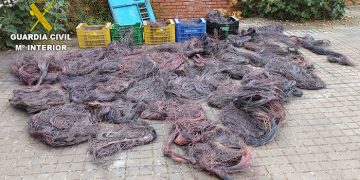 La Guardia Civil de Cuenca investiga a una persona en San Clemente por sustracción de cable de cobre telefónico