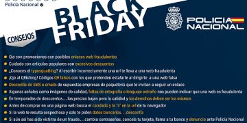 La Policía Nacional elabora un decálogo para que el “Black Friday” no se convierta en un “Bad Friday” para tu bolsillo