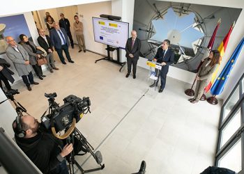 Mitma inaugura la ampliación y renovación del Observatorio de Yebes, financiada con los fondos europeos Feder 2 Mitma inaugura la ampliación y renovación del Observatorio de Yebes, financiada con los fondos europeos Feder