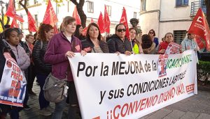 Movilización de las trabajadoras de Escuelas Infantiles por su convenio colectivo, caducado desde 2021