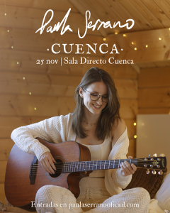 Paula Serrano presenta sus nuevas canciones el sábado 25 de noviembre en la sala Directo Cuenca