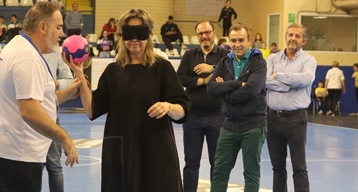 'Penaltis a Ciegas' en el partido del BM Guadalajara dentro de la Semana de la ONCE 1 'Penaltis a Ciegas' en el partido del BM Guadalajara dentro de la Semana de la ONCE