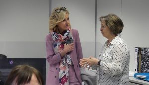 Toma de contacto entre la presidenta provincial de Cruz Roja Cuenca y la delegada de la Junta