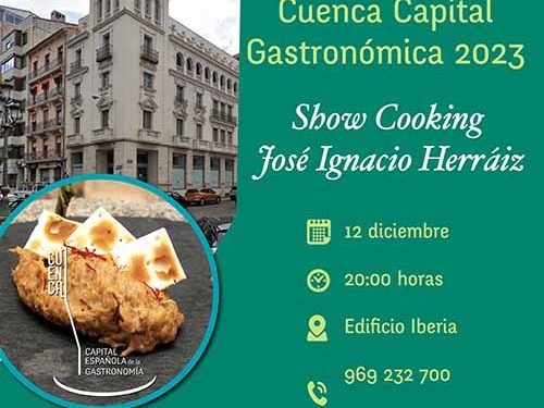 Showcooking de morteruelo y visitas guiadas a la Cuenca Subterránea con detalle culinario dentro de la Capital Española de la Gastronomía