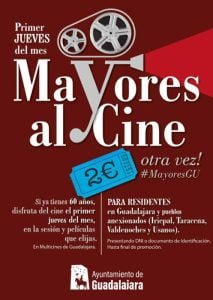 'Mayores al cine' regresa este jueves, 7 de diciembre, a Guadalajara