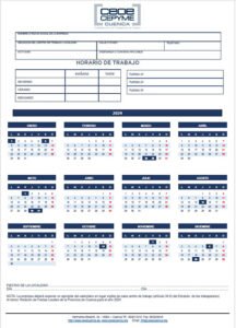 Calendario laboral 2024