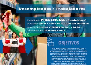 CEOE-Cepyme Guadalajara abre el plazo de inscripción del curso gratuito de actividades auxiliares de comercio 7 CEOE-Cepyme Guadalajara abre el plazo de inscripción del curso gratuito de actividades auxiliares de comercio