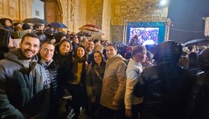 El presidente de la Diputación, Álvaro Martínez, comparte con los horcajeños las fiestas de El Vítor en una “espectacular” salida