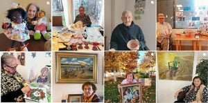 Herminia Casas, de 85 años y residente de Amavir El Balconcillo, participa en el concurso “Arte mayor” para fomentar la creatividad en la tercera edad