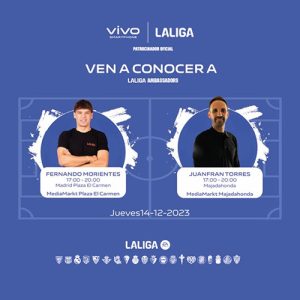 Juanfran y Morientes sorprenderán a sus aficionados gracias a vivo y LALIGA EA SPORTS