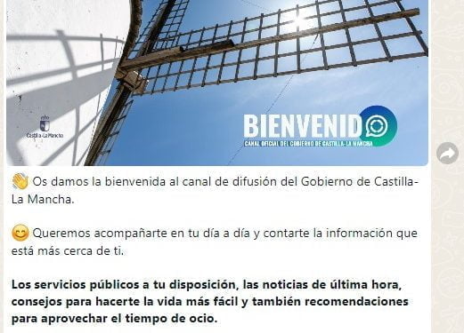 La Junta lanza su canal oficial en Whatsapp como nueva herramienta de comunicación con la ciudadanía 1 La Junta lanza su canal oficial en Whatsapp como nueva herramienta de comunicación con la ciudadanía