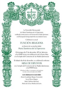 La V. H. de María Santísima de la Esperanza celebra este fin de semana sus solemnes Cultos anuales