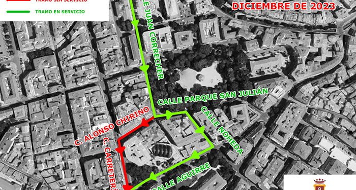 Los autobuses y taxis de Cuenca dejan de pasar por Alonso Chirino y Carretería para desviarse desde el Parque de San Julián por calle Noheda hacia Aguirre 1 Los autobuses y taxis dejan de pasar por Alonso Chirino y Carretería para desviarse desde Parque de San Julián por C Noheda hacia C Aguirre