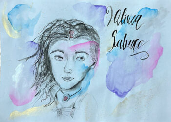 Lucía Tejados, estudiante en el CEIP La Paloma de Azuqueca de Henares, ganadora del concurso regional de dibujo de AIETI