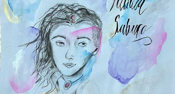 Lucía Tejados, estudiante en el CEIP La Paloma de Azuqueca de Henares, ganadora del concurso regional de dibujo de AIETI