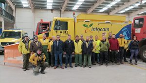 Una veintena de trabajadores de GEACAM se forman para mejorar el servicio invernal que prestan a 85 municipios de la Serranía
