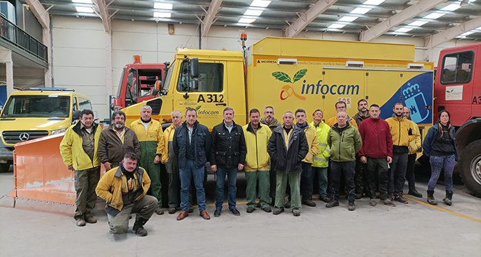 Una veintena de trabajadores de GEACAM se forman para mejorar el servicio invernal que prestan a 85 municipios de la Serranía