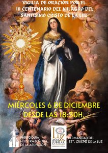 Vigilia dedicada a la Virgen de la Inmaculada en Leganiel dentro del año jubilar