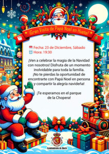 ¡Gran visita de Papá Noel a Huete!