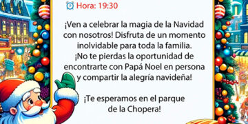 Gran visita de Papá Noel a Huete