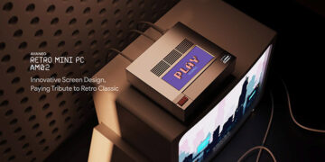 Ayaneo vuelve a rendir homenaje a lo retro con el mini pc AM02 con pantalla de información táctil multifuncional.