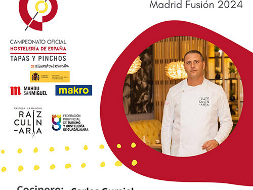 Carlos Gumiel representará a Guadalajara en el II Campeonato Oficial Hostelería de España - Tapas y Pinchos 1 Carlos Gumiel representará a Guadalajara en el II Campeonato Oficial Hostelería de España - Tapas y Pinchos