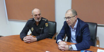 CEOE-Cepyme Cuenca mantiene un primer encuentro con el nuevo comisario provincial de la Policia Nacional