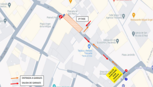 Comienzan las obras de la red de agua en la calle Cervantes con cortes de tráfico y regulación de acceso a los garajes