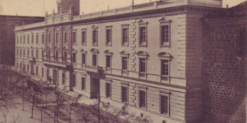El Archivo Histórico Provincial rememora el incendio de la Academia de Ingenieros con una imagen del Rey Alfonso XIII entregando diplomas en Guadalajara