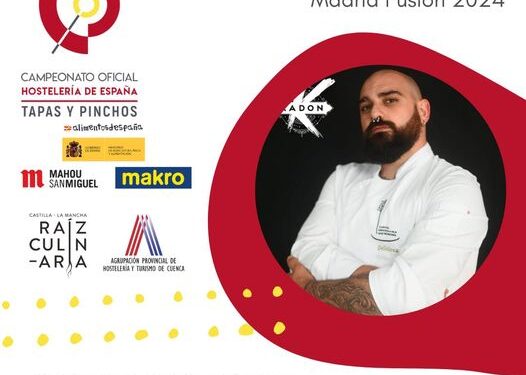 El cocinero conquense Enki López representará a la provincia de Cuenca en el Campeonato de España de Tapas y Pinchos