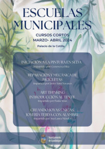 El Ayuntamiento de Guadalajara abre el plazo para la inscripción de los cursos cortos de las Escuelas Municipales  en los meses de marzo y abril