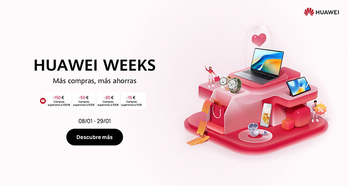 Huawei se une a las Rebajas de Invierno con los mejores descuentos en las Huawei Weeks 1 Huawei se une a las Rebajas de Invierno con los mejores descuentos en las Huawei Weeks