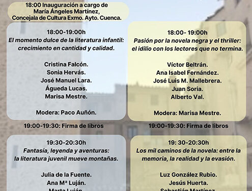 Más de una veintena de escritores participan en los ‘Encuentros literarios con autores conquenses’ que organiza el Ayuntamiento de Cuenca