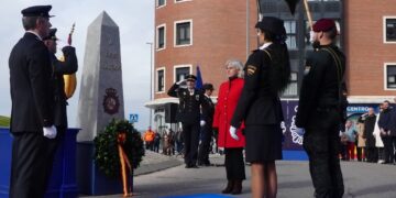 La subdelegada del Gobierno en Guadalajara destaca la “confianza ciudadana ganada con esfuerzo y sacrificio” por la Policía Nacional en la celebración del bicentenario