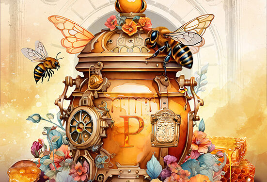 Un diseño de estilo ‘steampunk’ del malagueño Andrés Antúnez es el cartel de la XLIII Feria Apícola de Pastrana 1 Un diseño de estilo ‘steampunk’ del malagueño Andrés Antúnez es el cartel de la XLIII Feria Apícola de Pastrana