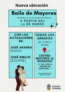 Vuelven los bailes de mayores, con cambio de ubicación, serán en el Centro de Mayores de la Rosaleda