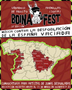 Boina Fest cumple 10 años de lucha contra la despoblación buscando artistas de Castilla-La Mancha