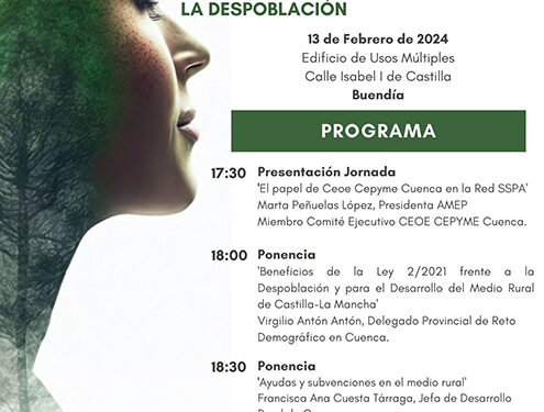 Buendía recibirá el 13 de febrero la jornada de emprendimiento femenino organizada por AMEP 1 Buendía recibirá el 13 de febrero la jornada de emprendimiento femenino organizada por AMEP