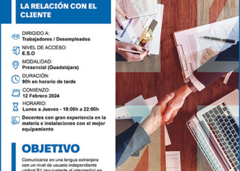 CEOE-Cepyme Guadalajara abre el plazo de inscripción del curso de inglés para gestión administrativa en la relación con el cliente 3 CEOE-Cepyme Guadalajara abre el plazo de inscripción del curso de inglés para gestión administrativa en la relación con el cliente