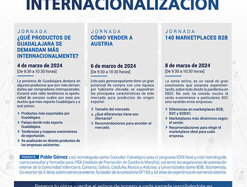 CEOE-Cepyme Guadalajara organiza un nuevo ciclo de jornadas de comercio exterior en el mes de marzo