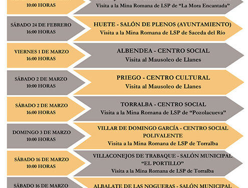 Charla, taller y visita divulgativa a la mina de lapis specularis de Saceda del Río y otros recursos de la comarca 1 Charla, taller y visita divulgativa a la mina de lapis specularis de Saceda del Río y otros recursos de la comarca