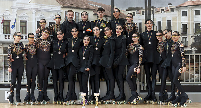 Doble oro para Guadalajara en el Campeonato de Castilla-La Mancha de Show de patinaje
