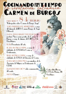El CIFP nº1 de Guadalajara celerbará el Día de la Mujer con el evento Cocinando por el tiempo. La revolución culinaria Carmen de Burgos