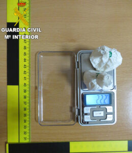 La Guardia Civil de Cuenca detiene a una persona con 32 gramos de cocaína en Minglanilla