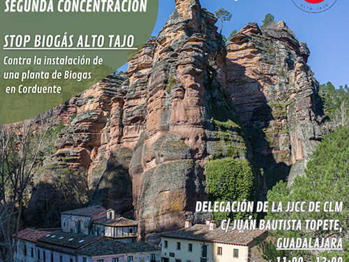 La plataforma Stop Biogás Alto Tajo convoca una manifestación en Guadalajara el próximo 12 de febrero 1 La plataforma Stop Biogás Alto Tajo convoca una manifestación en Guadalajara el próximo 12 de febrero