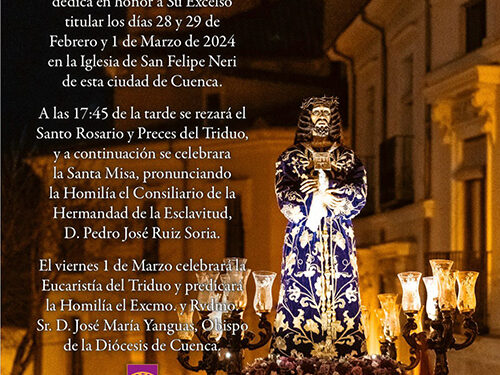 La R.I.E. de Ntro. Padre Jesús Nazareno (vulgo Medinaceli) celebra la veneración de la talla este viernes, 1 de marzo 1 La R.I.E. de Ntro. Padre Jesús Nazareno (vulgo Medinaceli) celebra la veneración de la talla este viernes, 1 de marzo