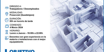Últimas plazas para el curso gratuito de autocad de CEOE-Cepyme Guadalajara