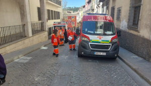 Cruz Roja monta con un dispositivo sanitario especial durante el Domingo de Ramos a solicitud de Ayuntamiento de Cuenca