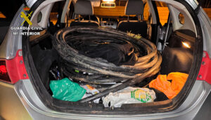 Desarticulado un grupo criminal dedicado al robo de cable telefónico en Guadalajara